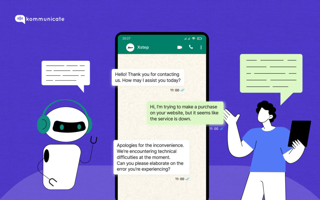 whats app auto reply banner