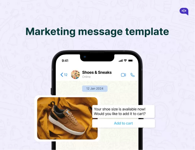 Whatsapp business marketing message template