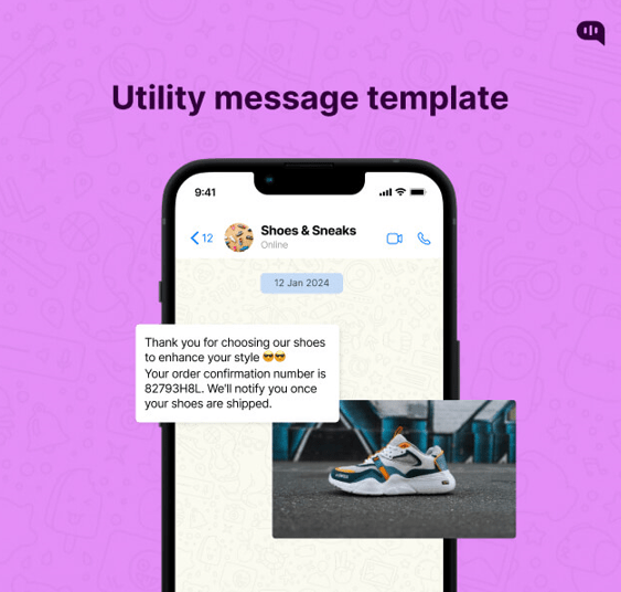 Whatsapp business utility message template