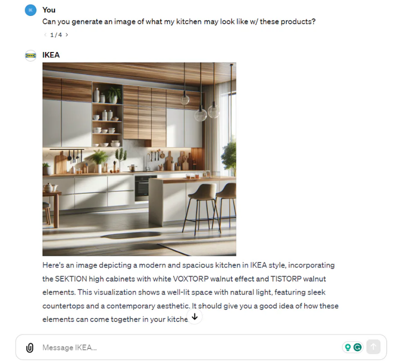 Image of spacious kitchen from IKEA
