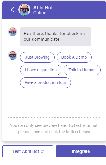 Kommunicate Chatbot