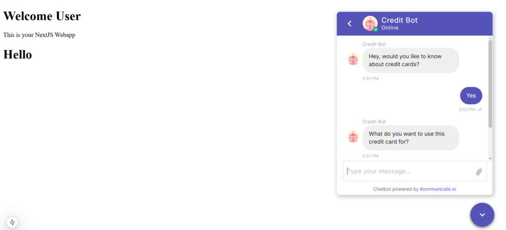Test Your Chatbot! Test Your Chatbot!