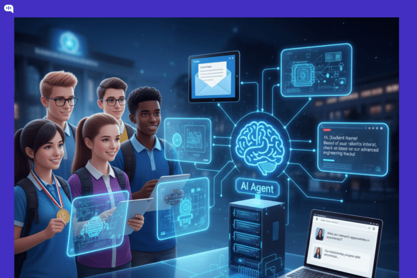 AI agent helping students choose courses and providing enrollment recommendations to improve college admissions strategy