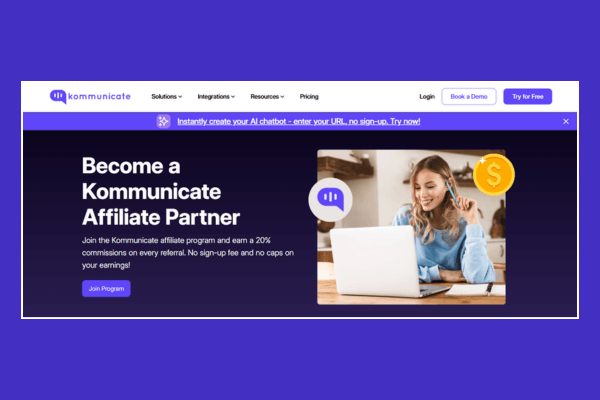 Kommunicate Affiliate Program