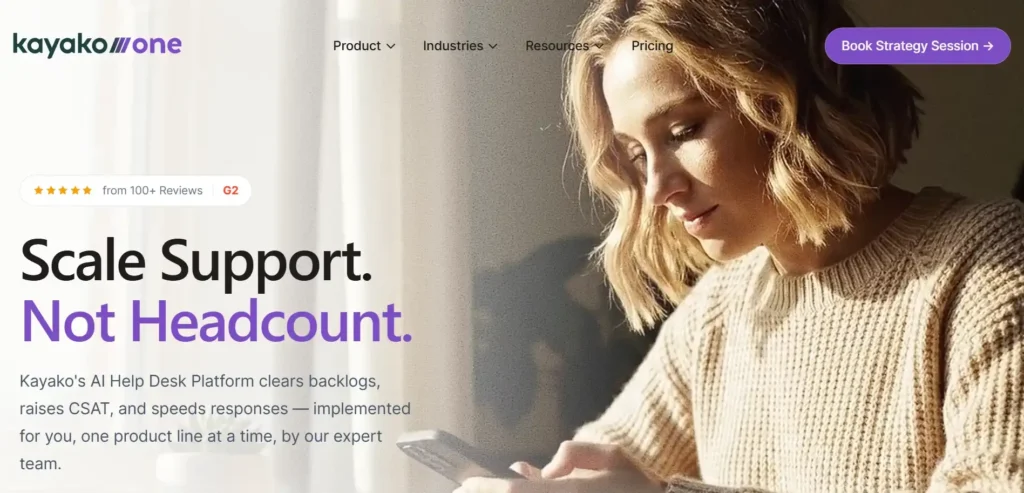 Kayako One Omnichannel AI Chatbot Kayako One omnichannel AI chatbot platform for scaling customer support without increasing headcount.